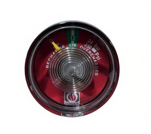 Fire extinguisher pressure gauge