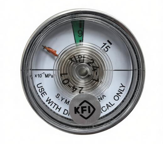 Fire extinguisher pressure gauge