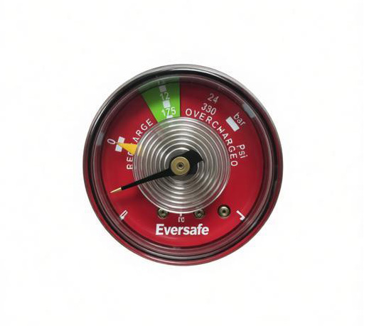 Fire extinguisher pressure gauge