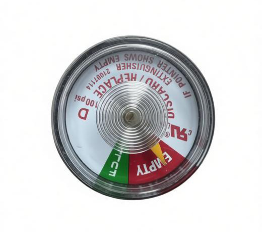 Fire extinguisher pressure gauge