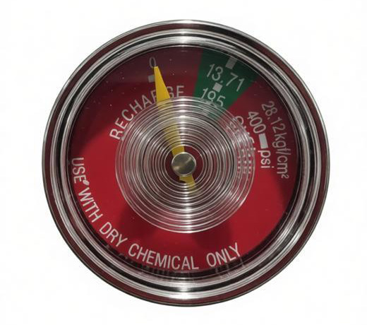 Fire extinguisher pressure gauge